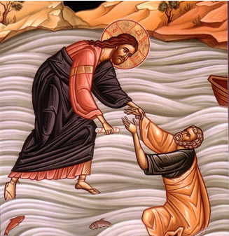 Isus spašava Petra iz vode